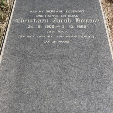HOMANN Christiaan Jacob 1909-1966