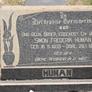 HUMAN Simon Frederik 1933-1957