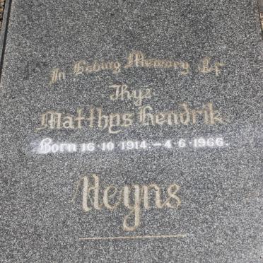 HEYNS Matthys Hendrik 1914-1966