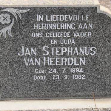 HEERDEN Jan Stephanus, van 1894-1982