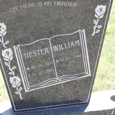 HARDING William 1943- &amp; Hester 1931-2003