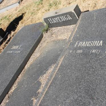HAVENGA Simon L. 1911-1976 &amp; Francina P.J.E. NEL 1915-1990