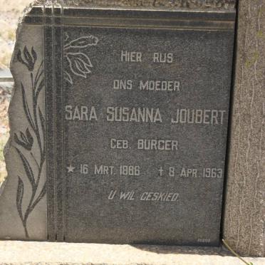 JOUBERT Sara Susanna geb BURGER 1886-1963