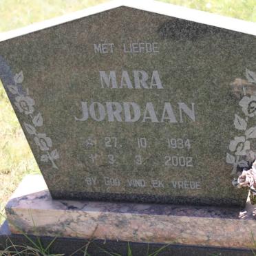 JORDAAN Mara 1934-2002