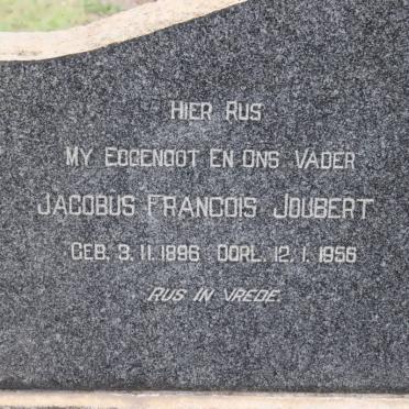 JOUBERT Jacobus Francois 1896-1956