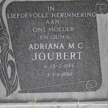 JOUBERT Adriana M.C. 1914-1988
