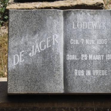 JAGER Lodewyk, de 1905-1968
