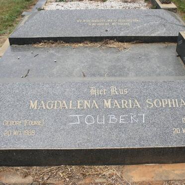 JOUBERT Magdalena Maria Sophia nee FOURIE 1886-1958