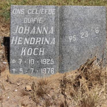 KOCH Johanna Hendrina 1925-1976