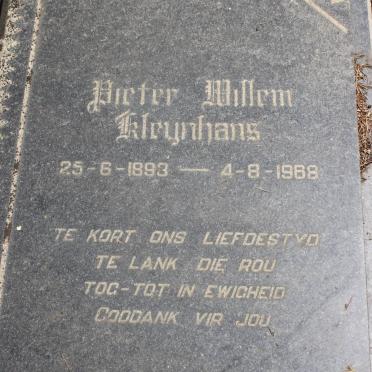 KLEYNHANS Pieter Willem 1893-1968