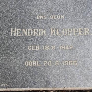 KLOPPER Hendrik 1942-1966