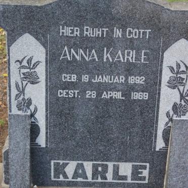 KARLE Anna 1892-1969