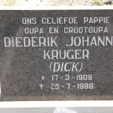 KRUGER Diederik Johannes 1909-1988