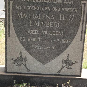 LAUSBERG Magdalena D.S. geb VILJOEN 1910-1967