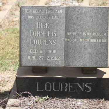 LOURENS Dirk Cornelis 1906-1962