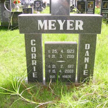MEYER Danie 1917-2003 &amp; Corrie 1923-2001