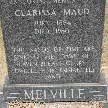 MELVILLE Clarissa Maud 1894-1980