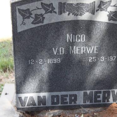 MERWE Nico, van der 1899-1970