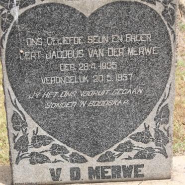 MERWE Gert Jacobus, van der 1935-1957