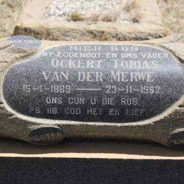 MERWE Ockert Tobias, van der 1889-1962
