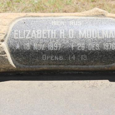 MOOLMAN Elizabeth H.D. 1897-1976