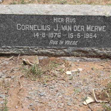 MERWE Cornelius J., van der 1876-1954
