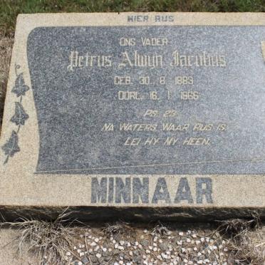 MINNAAR Petrus Alwyn Jacobus 1889-1966