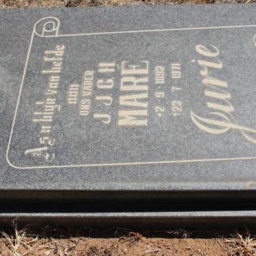 MARE J.J.C.H. 1892-1971