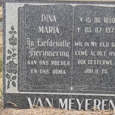 MEYEREN Dina Maria, van 1890-1978