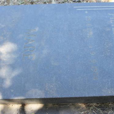 MARE Pieter Daniel 1916-1974