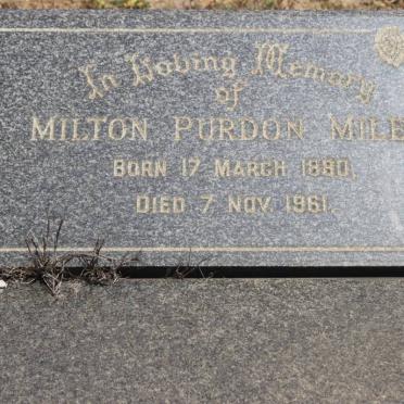 MILES Milton Purdon 1880-1961
