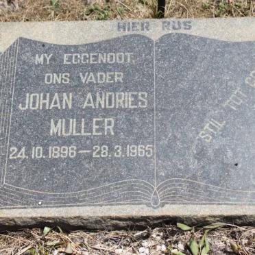 MULLER Johan Andries 1896-1965