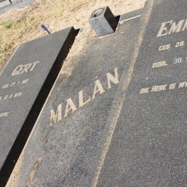 MALAN Gert 1912-1979 &amp; Emmie 1916-2004