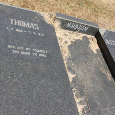 MARKRAM Thomas 1904-1973 &amp; Aletta Catharina 1905-1991