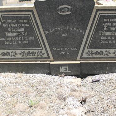 NEL Francois Johannes 1885-1969 &amp; Carolina Johanna VAN AARDT 1888-1962