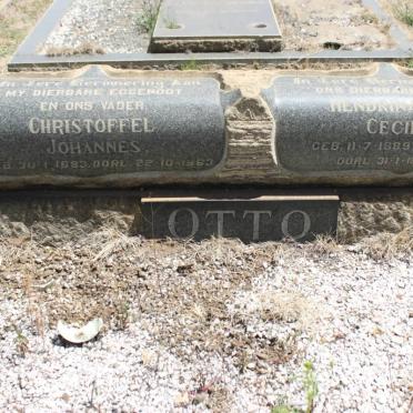 OTTO Christoffel Johannes 1883-1963 &amp; Hendrina ? Cecilia JOUBERT 1889-1972