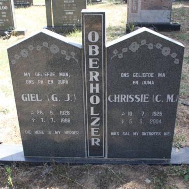 OBERHOLZER G.J. 1928-1996 &amp; C.M. 1926-2004