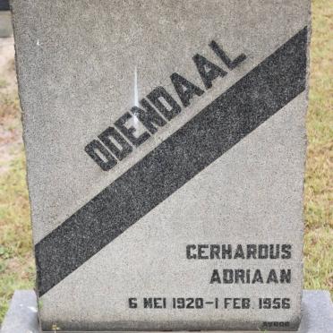 ODENDAAL Gerhardus Adriaan 1920-1956