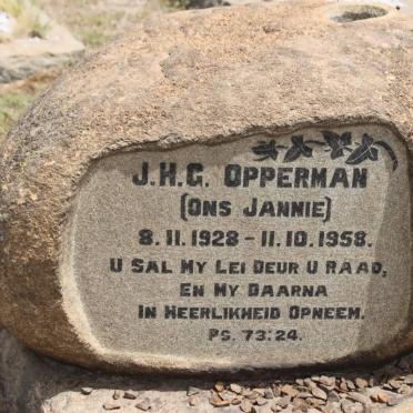 OPPERMAN J.H.G. 1928-1958