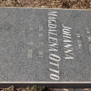 OTTO Johanna Magdalena 1917-1998