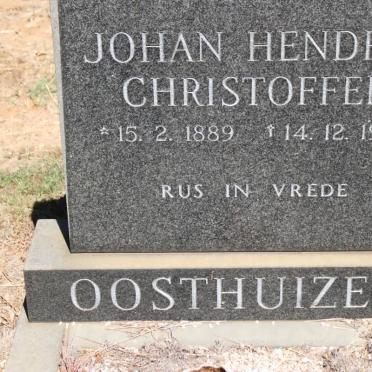 OOSTHUIZEN Johan Hendrik Christoffel 1889-1972