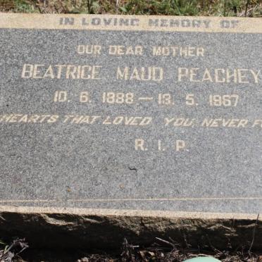 PEACHEY Beatrice Maud 1888-1967
