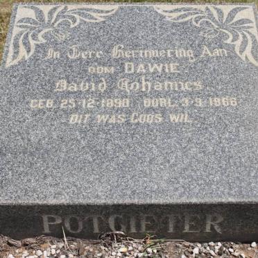 POTGIETER David Johannes 1890-1966
