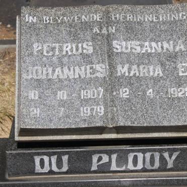 PLOOY Petrus Johannes, du 1907-1979 &amp; Susanna Maria E. 1922-