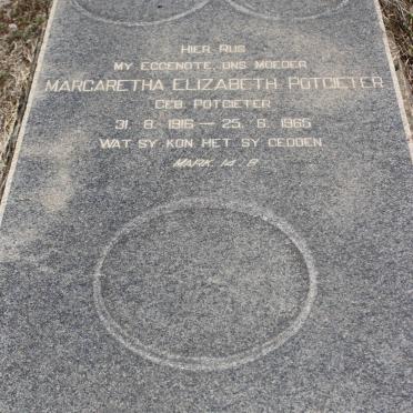 POTGIETER Margaretha Elizabeth geb POTGIETER 1916-1965