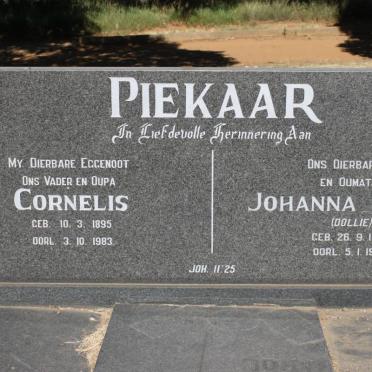 PIEKAAR Cornelis 1895-1983 &amp; Johanna Louis 1896-1990