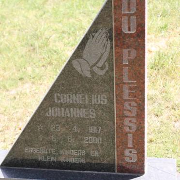 PLESSIS Cornelius Johannes, du 1917-2000