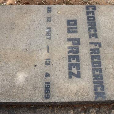 PREEZ George Frederick, du 1887-1969