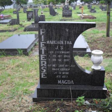 PIETERSE Margaretha J.S. nee STEENKAMP 1960-1992