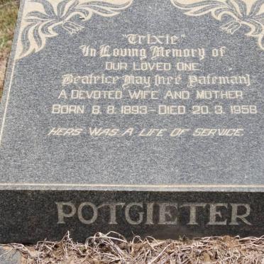 POTGIETER Beatrice May nee Pateman 1893-1958